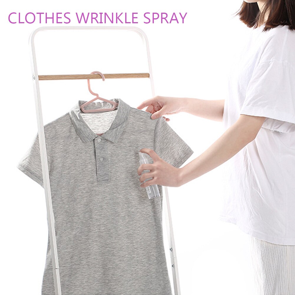 70ml nettoyer l'odeur éliminer les vêtements Non repassage Agent de pulvérisation de rides dissolvant magique pratique pour chemises pantalon tissu dortoir