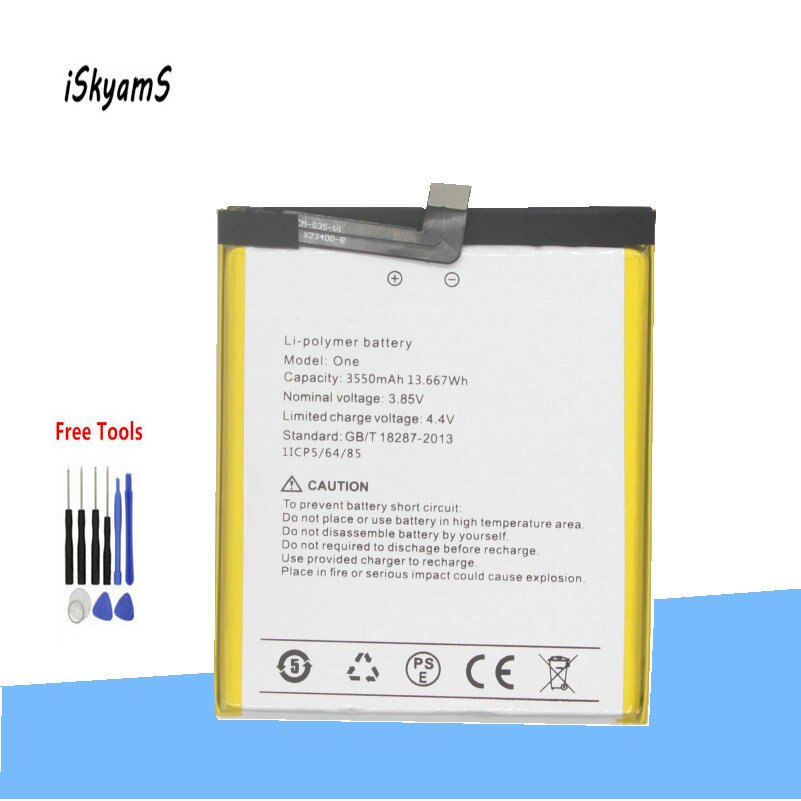 Iskyams 1X3550Mah Hight Capaciteit Vervanging Voor Umi Umidigi Een Batterij Mobiele Telefoon Batterijen + Tool