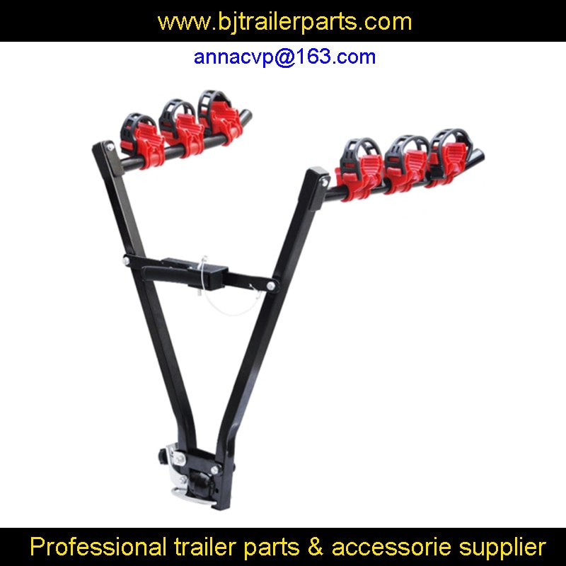 car/vehicle bike rack, 3 bike auto truck trailer hitch rack fold-up hitch mount bicycle rear carrier