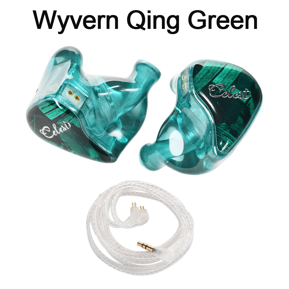 Auriculares intrauditivos Kinera Celest Wyvern Qing con micrófono de pluma desmontable, auriculares con Cable IEM para música Hifi,: Rojo
