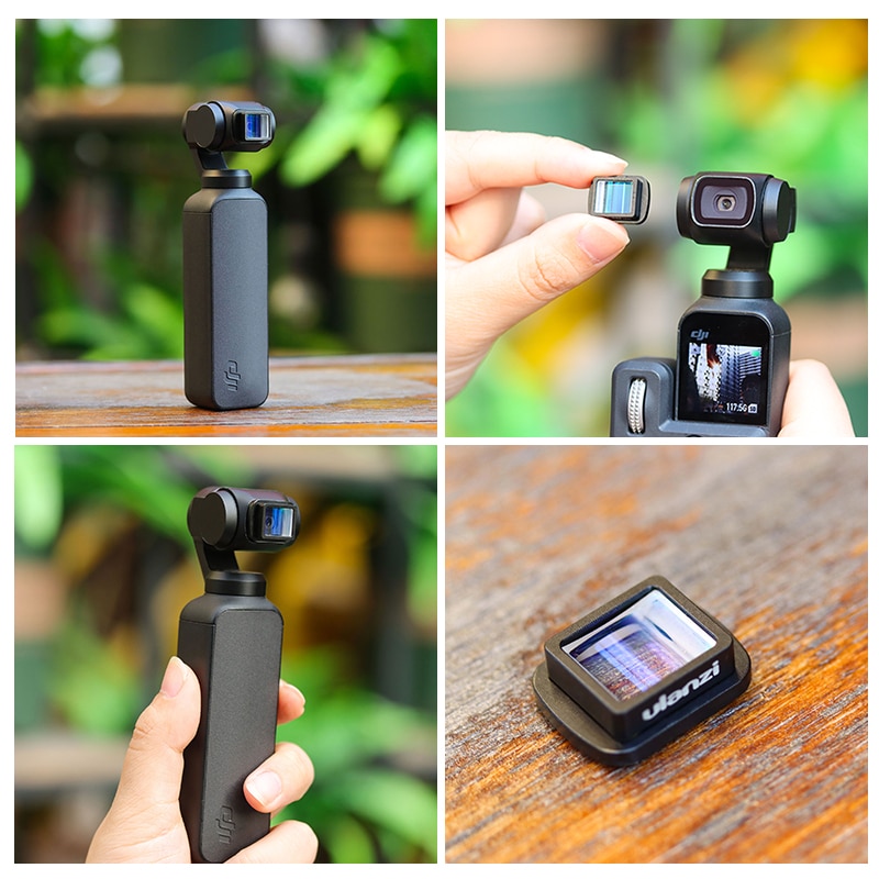 Ulanzi OP-11 Osmo Pocket 1.33X Anamorphic Lens Widescreen Wide Angle Lens for Video Vlog Filmmaking Photography Accessories