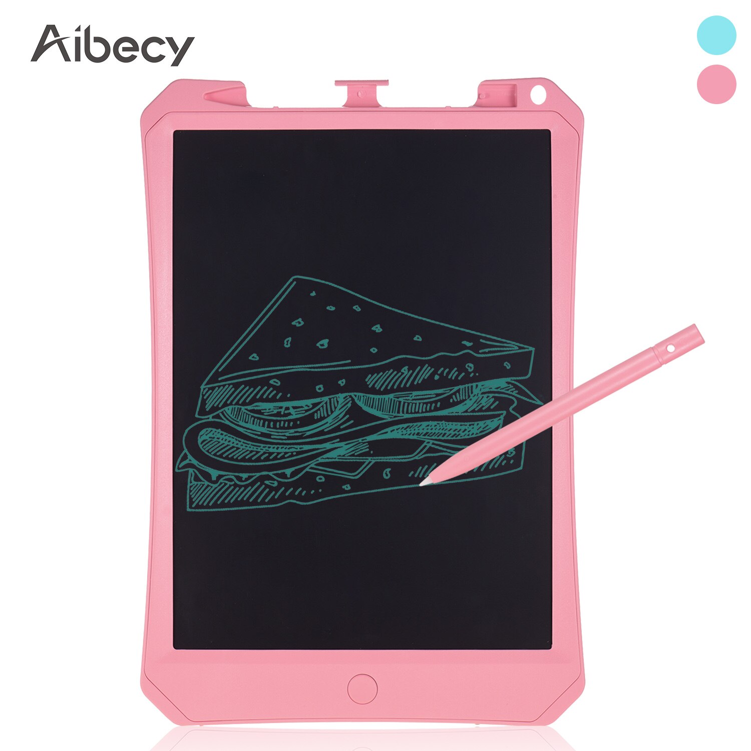 Aibecy 10.5 Inch LCD Writing Tablet Electronic Drawing Board Reusable Digital Handwriting Pad Pressure-Sensitive with Stylus Pen: Pink