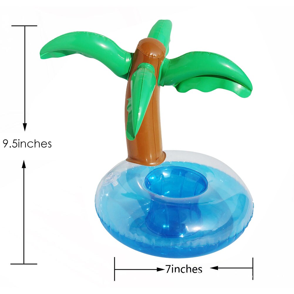 Piscina Galleggiante Giocattoli di proprietà Piscina Estiva Piscina Albero di Cocco Gonfiabile Acqua coca Coca Cola Tazza di Bevanda Sedili Partito Zattera di Supporto: Blu
