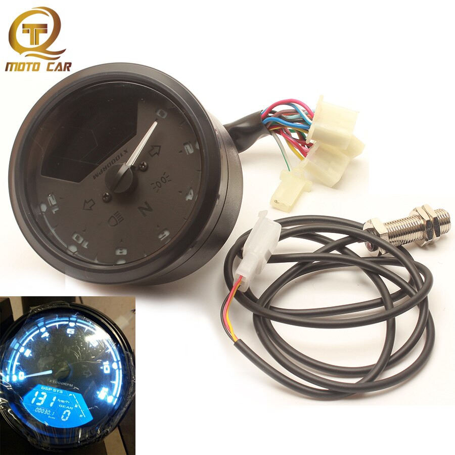 Motorcycle Speedometer Odometer Tachometer Instrument Oil LCD painel digital moto gear indicator FOR Honda cafe racer nmax