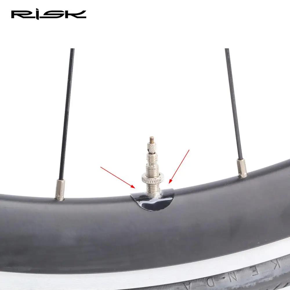 Fahrrad Presta Ventil Aufkleber Berg Straße Fahrrad Schlauch Reifen Dichtung Felge Schutz Gas Luft Düse Kleber Pad
