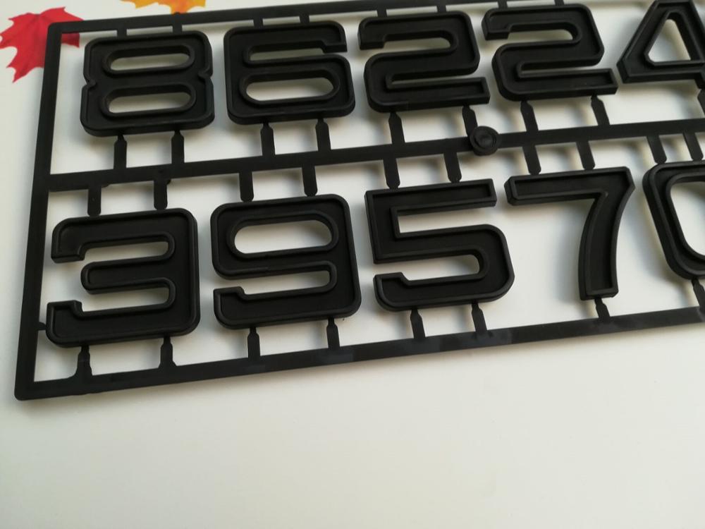 1 Set 5CM Zwarte Klok Quartz Arabische Cijfers voor DIY Quartz Uurwerk Wijzerplaat