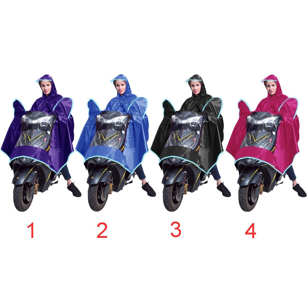 Pvc Riding Hat Rain Cape Waterpoof Poncho Wide Hat Brim PVC Motor... – Grandado