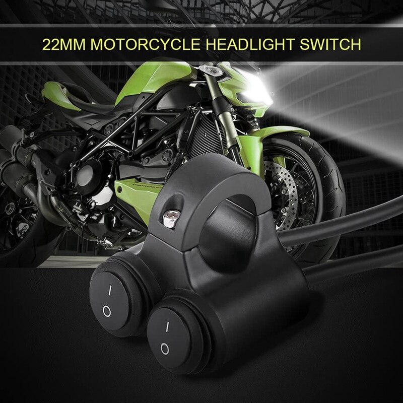 12v 7/8 tommer styret kontrolafbryder motorcykel dobbelt kontrol forlygte dobbelt blinklys højttaler switch tilbehør