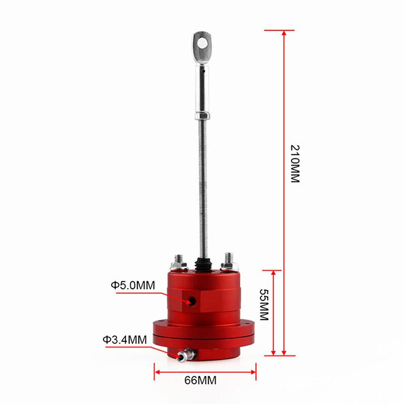 Justerbar aktuator turbo magnetventil aluminiumslegering wastegate aktuator passer til de fleste bil turbo magnetventil tilbehør