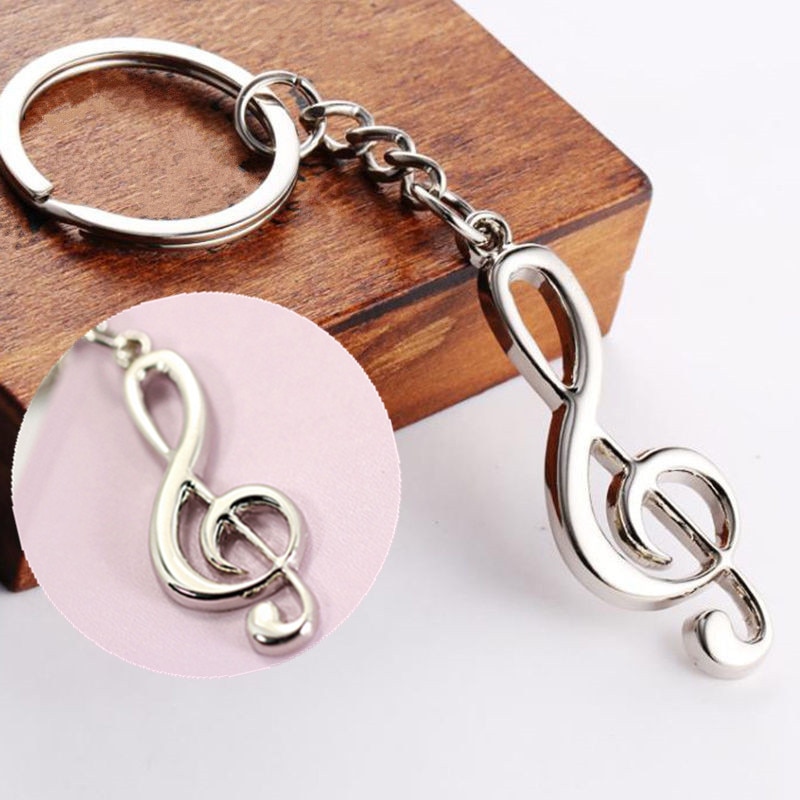 Cool Musical Note Key Ring Keyfob Keyring Music Symbol Keychain CN On Car