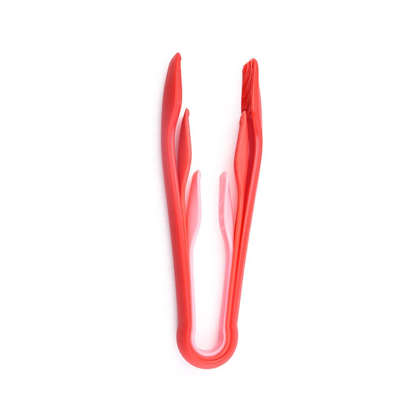 Cake Dessert Pastry Tongs Hold Food Hygiene Equipment Salad Plastic Tong Kitchen Cooking Food Serving Utensil Food Buffet Clamp: Red