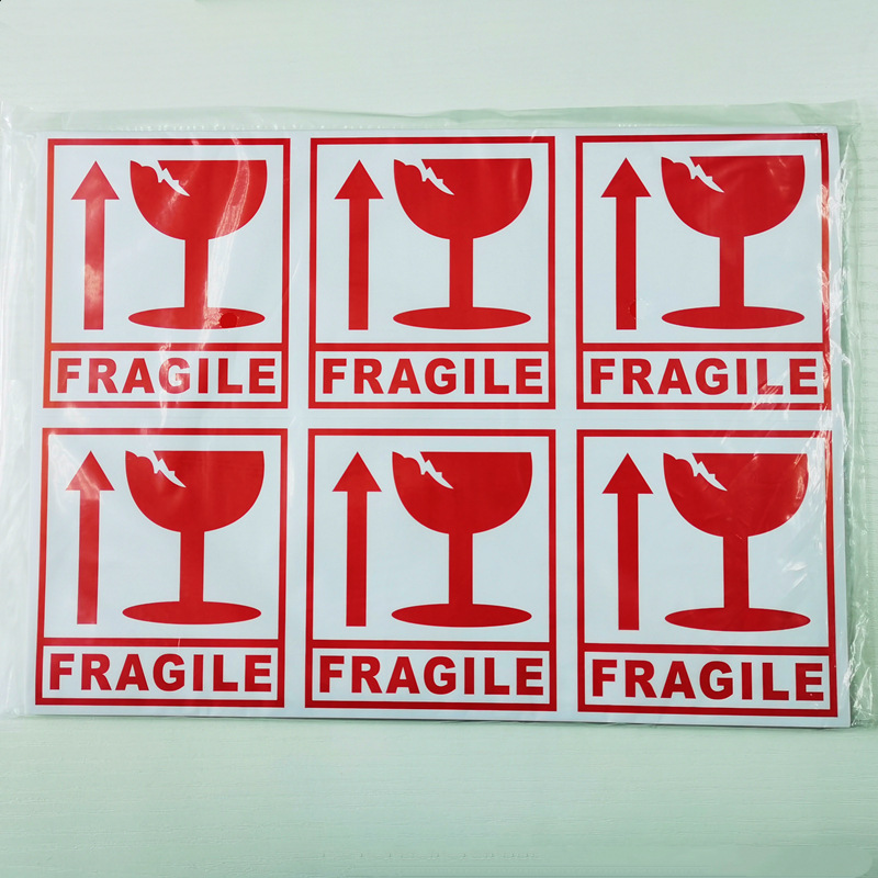 50-100pcs Fragile Stickers Please Handle the Warning Labels Carefully Do Not Press and Do Not Them