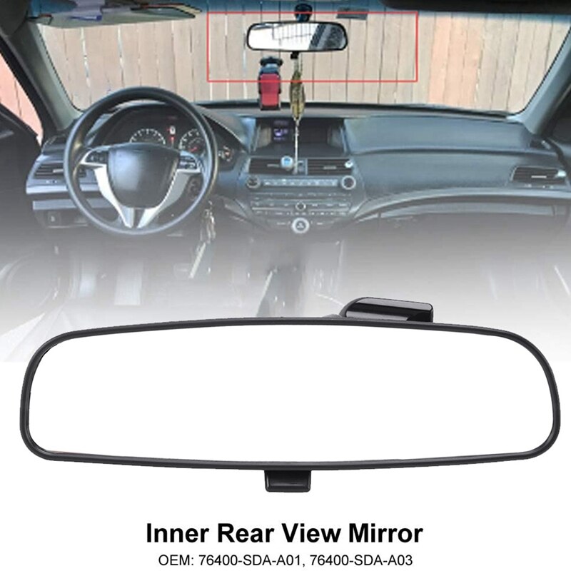 Zwarte binnenspiegel voor honda accord civic insight 76400- sda -a03