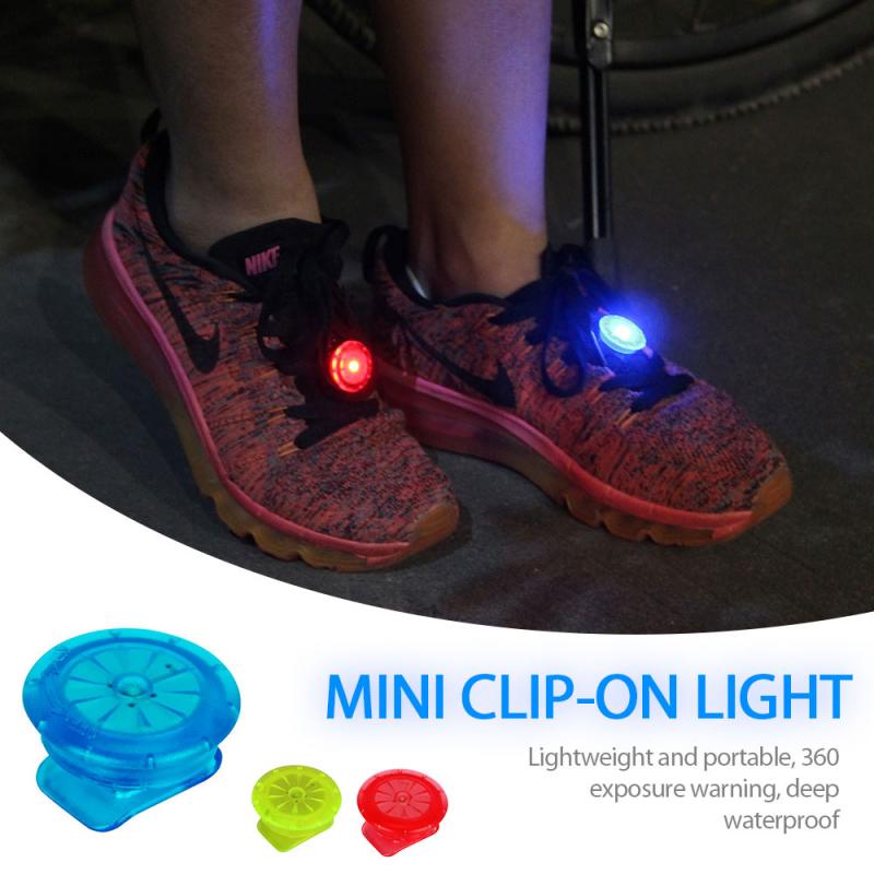 Fiets Licht Led Lichtgevende Schoen Clip Licht Multifunctionele Mini Night Running Waarschuwingslampje Clip Rugzak Licht Fiets Accessoires