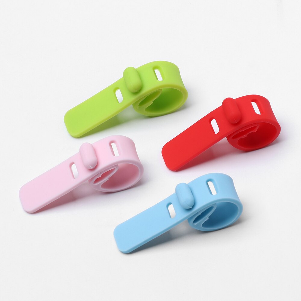 10PCS Soft Silicone Cable Winder Clip Cable Organizer Wire Mouse Cord Line Cable Protector Earphone USB Cable Wire Tie