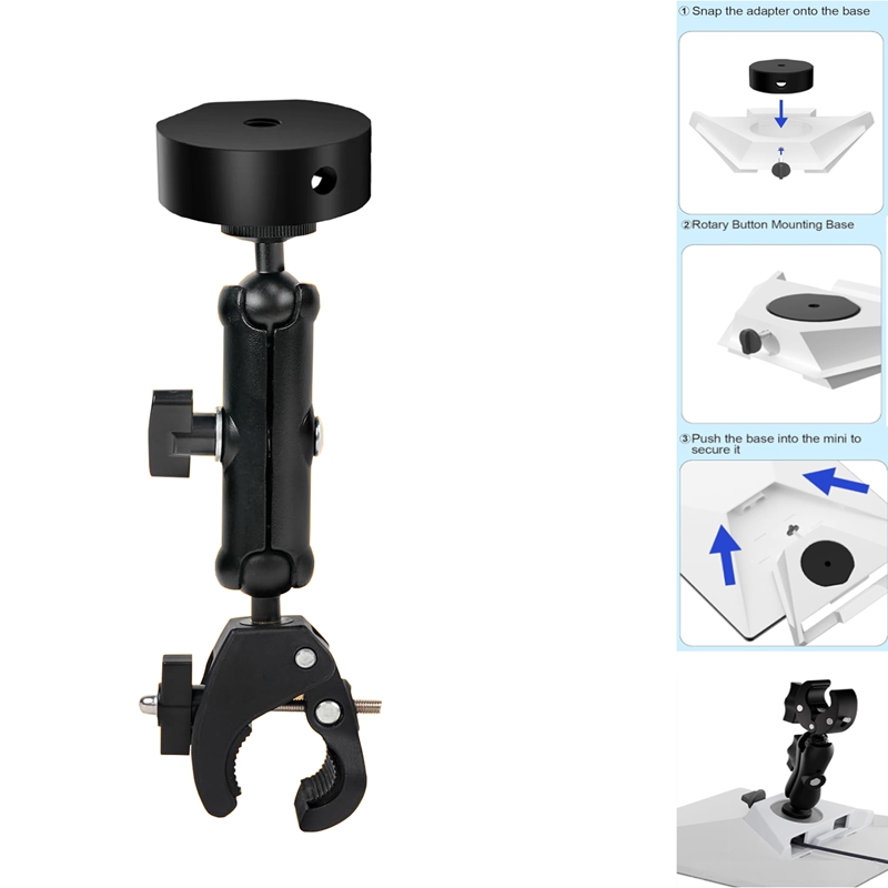 For Starlink Mini Mount Adjustable Clamp Bracket Kit Roof Mount for RV Ladders Roof Rack Yacht Camper Starlink Accessories