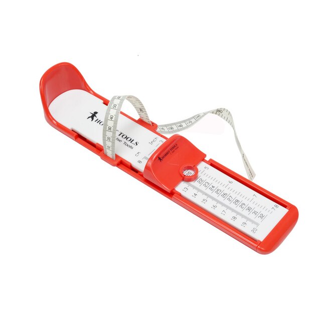 Småbarn babyfot mätare spädbarn passform skomått verktyg sizer skostorlek kalkylator 0-20cm: Professionell röd