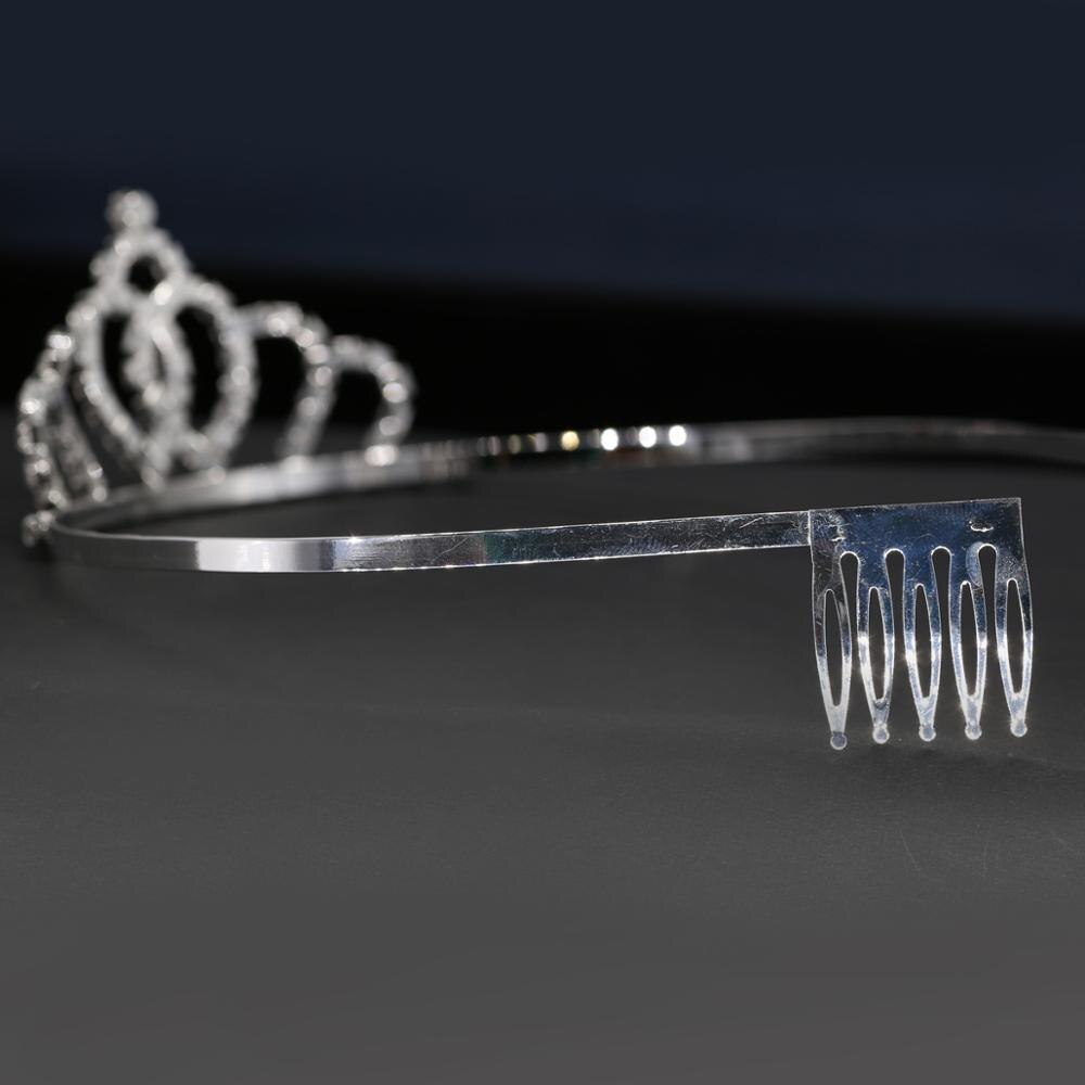 Charmante mariée couronne bandeau diadèmes de mariée argent cristal coiffure fête cérémonie broche couronne cheveux accessoires avec peigne HG05