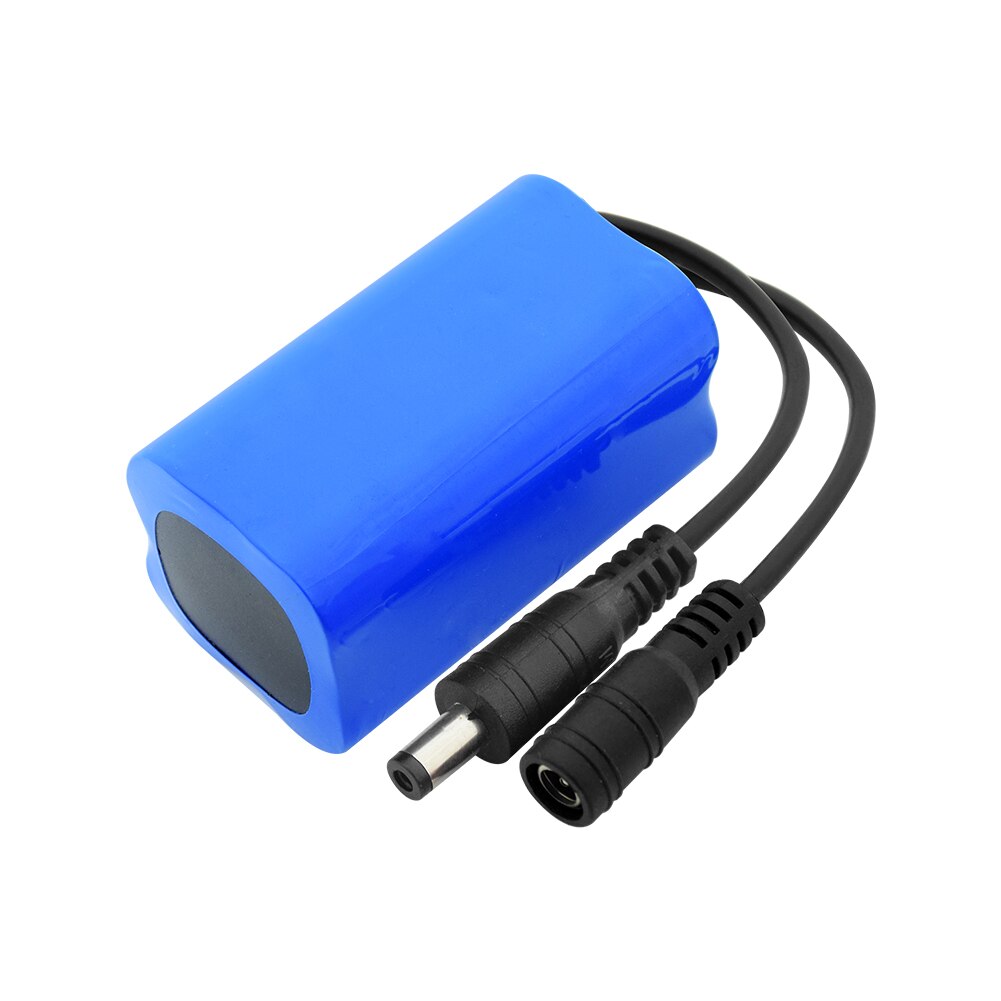 7.4V 6000mAh 18650 Lithium Ion Battery Pack (4pcs 18650 Li-ion Batteries) + DC Plug For Game Player LED Lamp Sweeping Machine