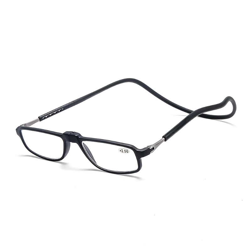 DML-gafas de lectura para colgar en el cuello para hombre y mujer, anteojos ultraligeros portátiles con luz azul, montura redonda