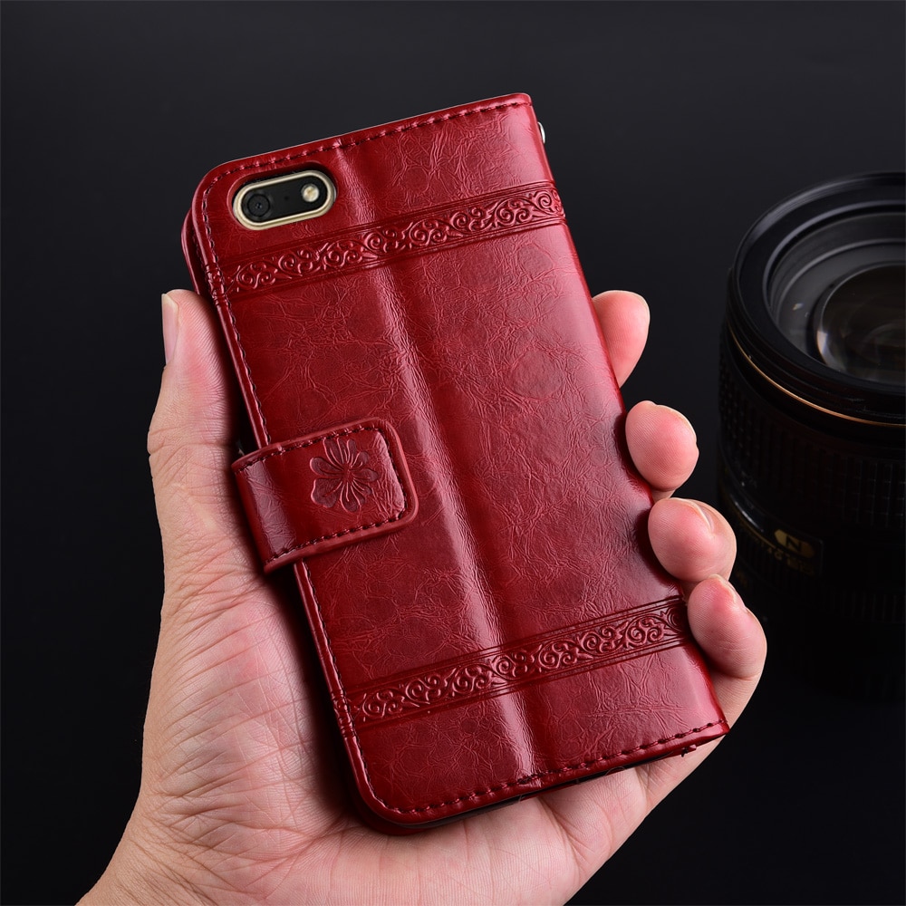 Honor 7S Case Flip Leather Case on For Huawei Honor 7S 7 S Case Back Cover phone Case on For Huawei Honor 7S 5.45'' Coque