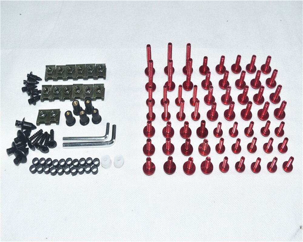 Motorfiets Compleet Kuip Bouten Kit Carrosserie Schroeven Voor Fit Bmw R1200RS: Red