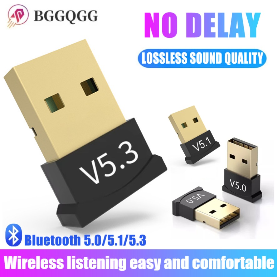 USB Bluetooth 5.3 Adapter Wireless Bluetooth 5.1 Dongle Adapter Wireless Speaker Audio Receiver USB Transmitter for PC Laptop