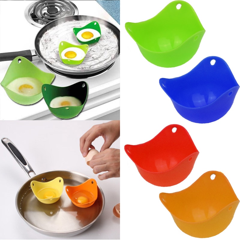1PC oder 4PC Flexibe Silikon Ei Wilderer Pochieren Hülsen Küche Werkzeug Backen Pochiert Tasse Ei Küche Kochen werkzeuge QA 094