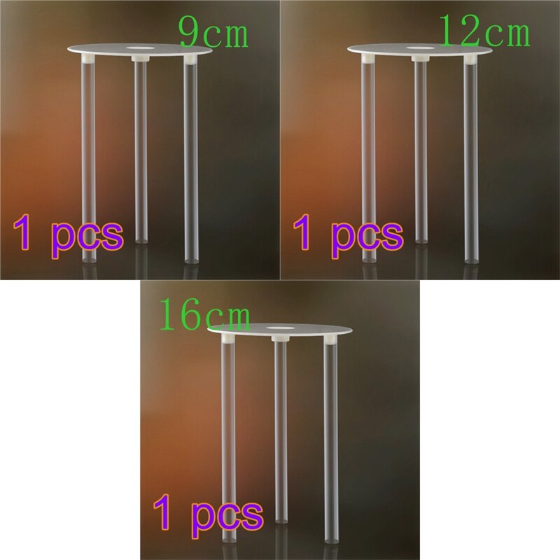 Multi-Layer Cake Ondersteuning Stro Frame Stands Mold Ronde Ondersteuning Spacer Stapelen Beugel Keuken Diy Cake Decor Pastry Tool: 3PCS