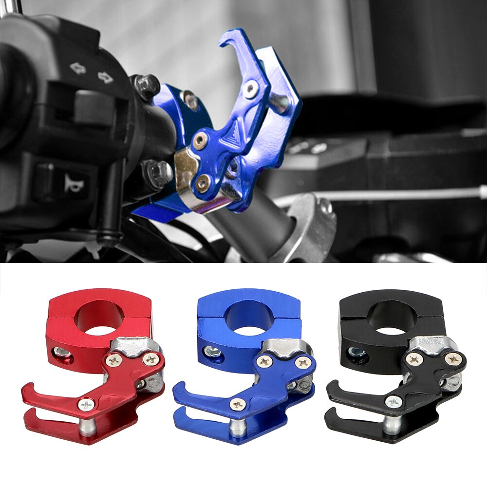 Leepee motorsykkel sykkel krok hjelm klo krok bagasje bag henger bære lett installere oppbevaringspose holder aluminiumslegering