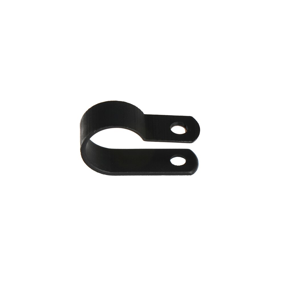 Unids/lote de Clips de plástico P, sujetadores de manguera negros, Cable duradero Tipo R, abrazadera para Cable de nilón, accesorios eléctricos, accesorios de montaje, accesorios eléctricos, 100: 6.4mm-black