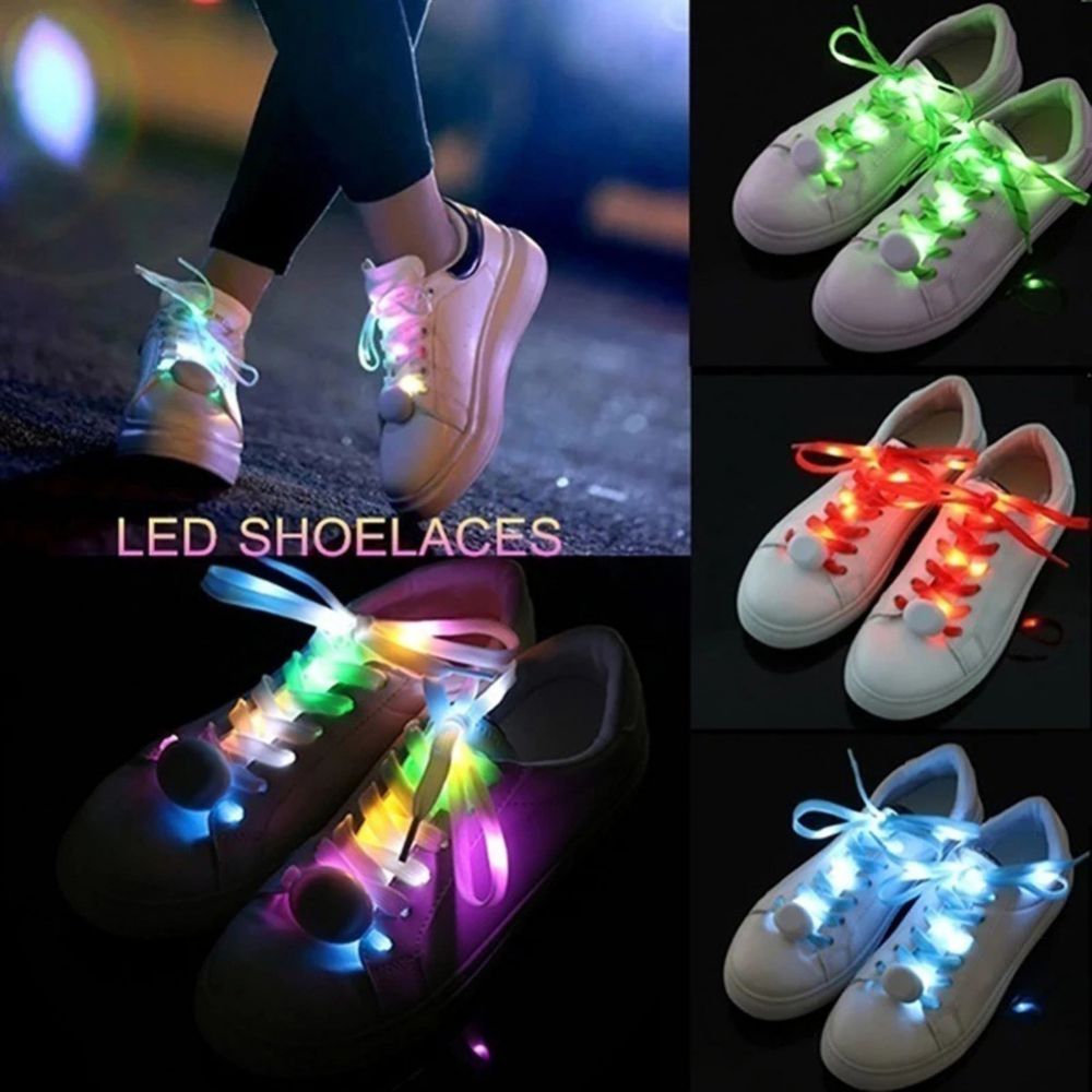 Cordones luminosos LED para zapatos deportivos, cordones luminosos para zapatos, decoración de , 1 unidad