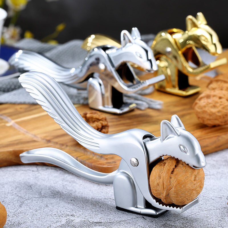 Almond Walnut Pecan Crack Hazelnut Hazel Filbert Nut Kitchen Nutcracker Sheller Clip Tool Clamp Plier Cracker Lovely Squirrel