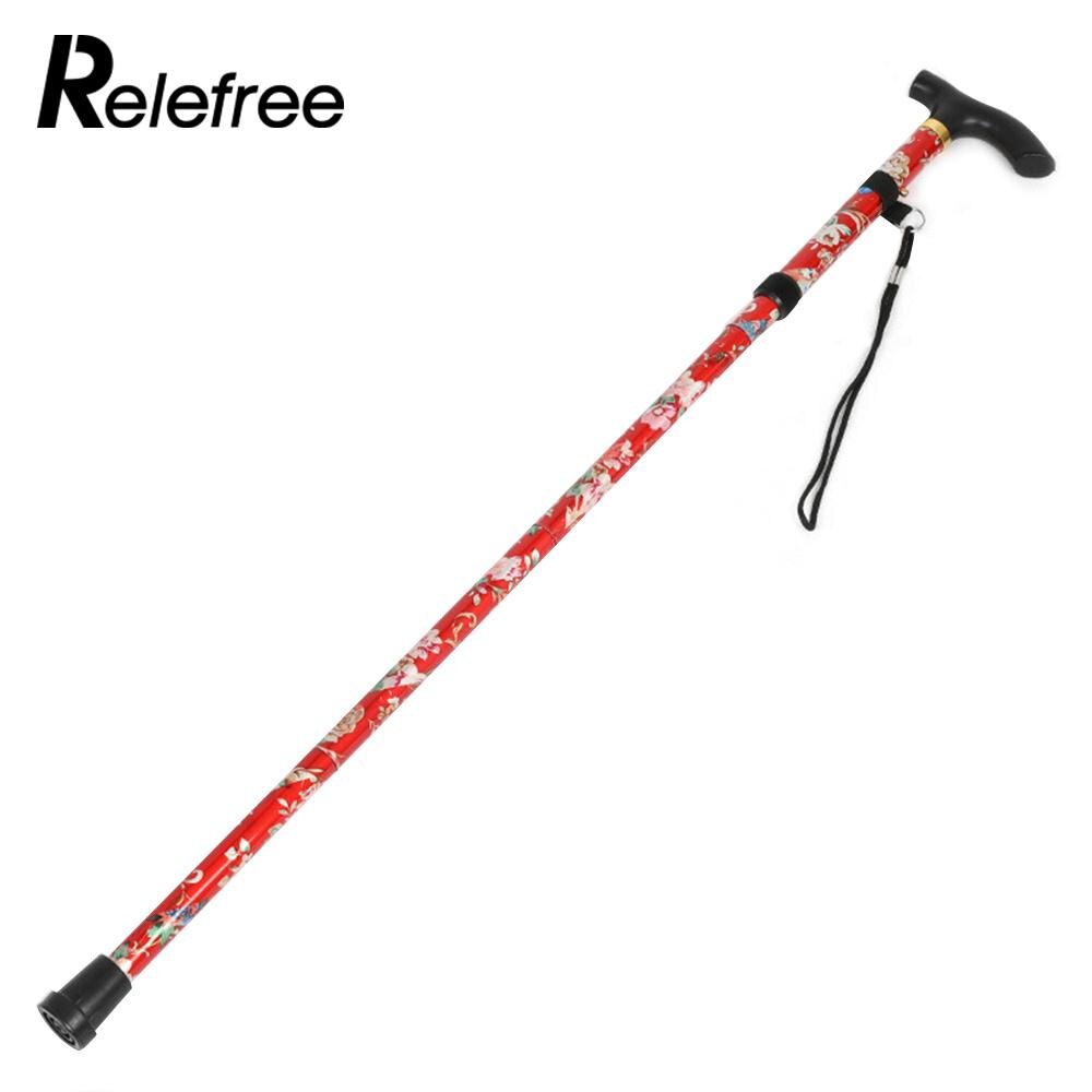 Retractable Straight Posture Cane - Adjustable Aluminum Walking Stick For Hiking, Camping, Travel (41-50 Inches)