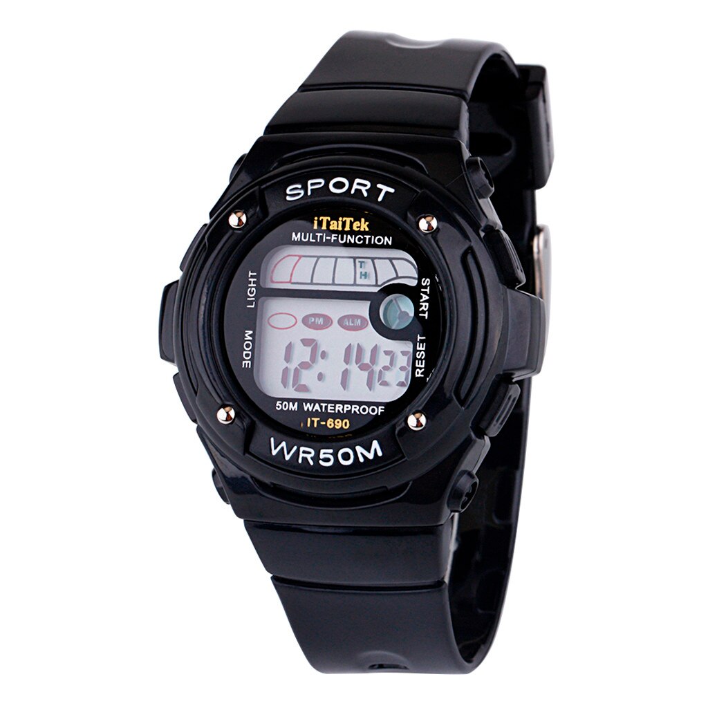 Kids Sports Watches Digital Wrist Watch for Children Boys Girls Waterproof Student Multi-function Alarm Watch Relogio Masculino: H