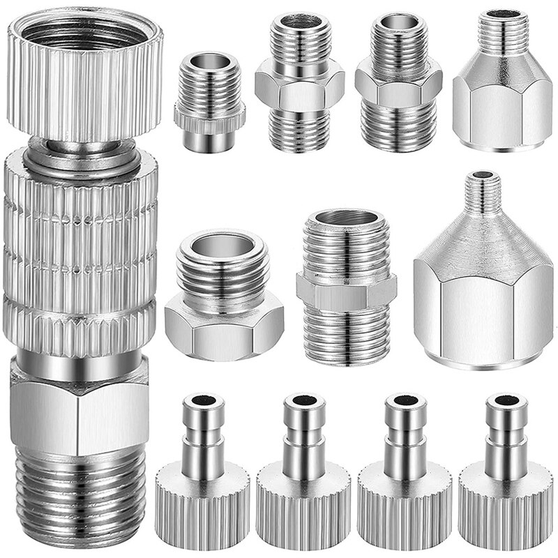 13 Stuks Airbrush Adapter Set Omvat Airbrush Quick Release Disconnect Koppeling Met Airbrush Adapter Set Voor Airbrush: Default Title