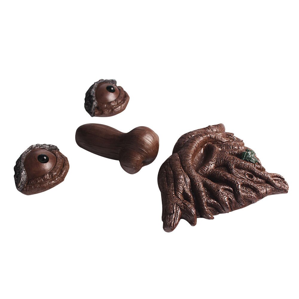 Bits En Stukken Oude Man Tree Hugger Tuin Peeker Sculptuur Kofferbak Grillige Tree Hugger Sculptuur Boom Gezicht Tuin Decoratie
