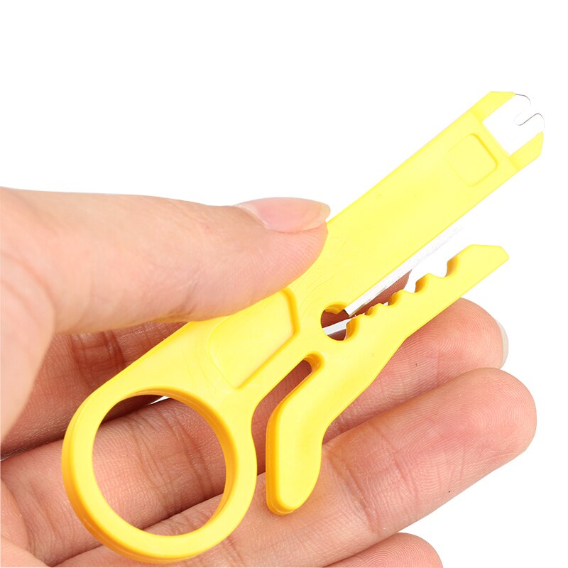 10pcs Mini Draagbare Draad Stripper Mes Crimper Tangen network Tool Kabel Strippen Cutter Multi Gereedschap Cut Lijn Pocket Multitool