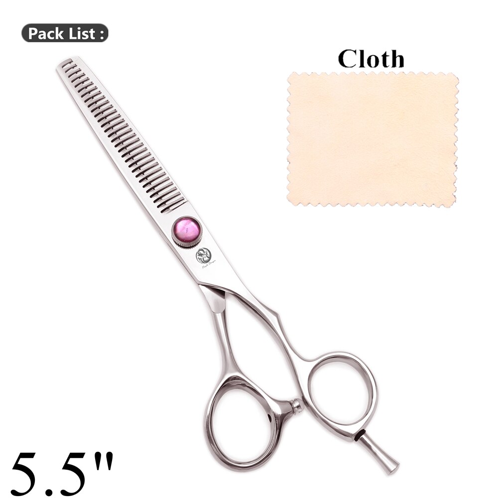 Purple Dragon – ciseaux de coiffure professionnels, 5 ", 5.5", 6 ", JP 440C, coupe fine, , Z9014: Z9014-T 55N