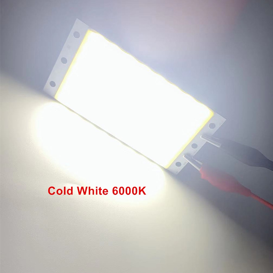 Panneau lumineux LED 12V 15W COB avec contrôleur de gradation 1500lm, 2 pièces/lot, ampoule blanche froide naturelle chaude pour la décoration de travail de bricolage