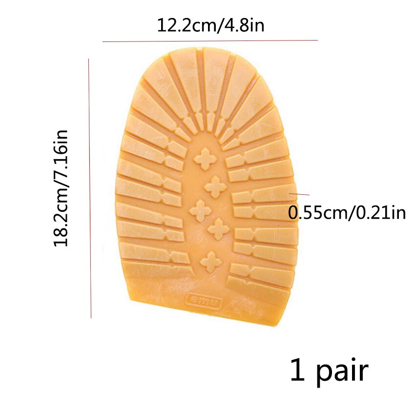 Rubber Anti-wear Shoe Patch Sole Repair Materials Rubber Shoe Pieces Non-slip Sole Stickers Thick DIY Replacement Accessories