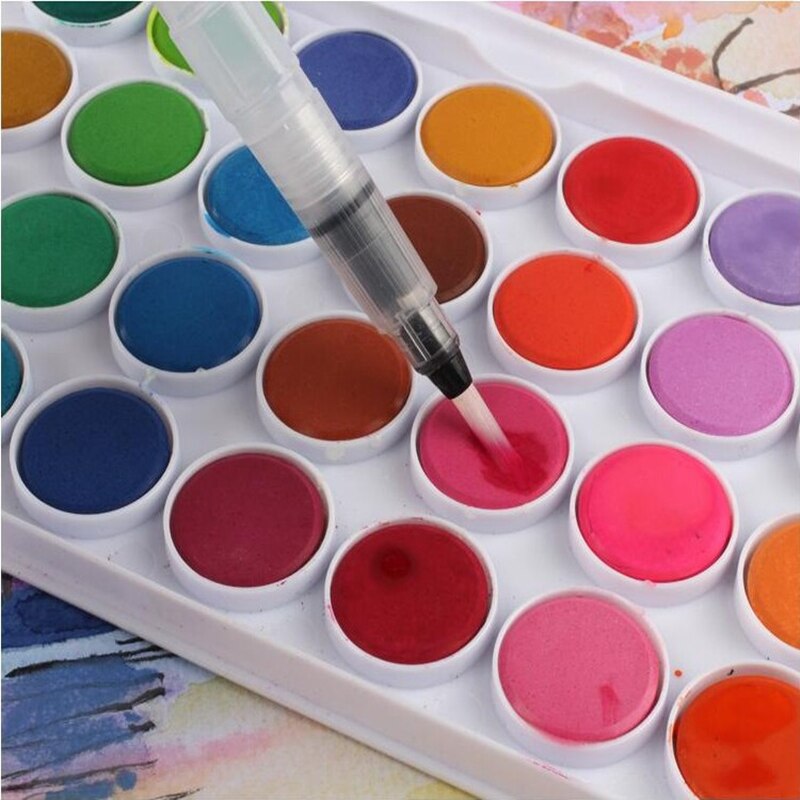 1Pc wielokrotnego napełniania pędzel robić malowania miękkie pędzle robić akwareli robić malowania kaligrafii robić rysowania artystycznego