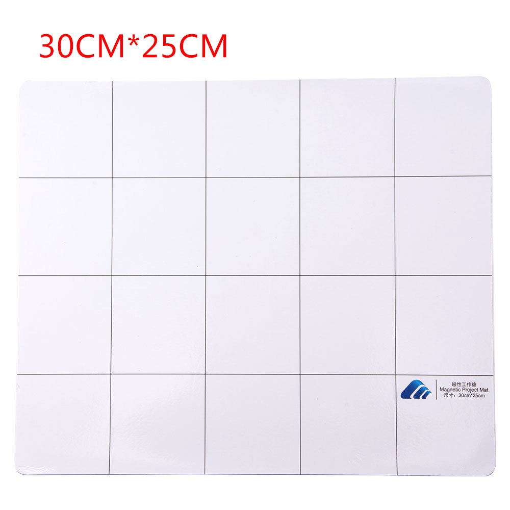 2pcs Magnetic pad Project Mat Screw Work Pad Universal Guide Magnetic Screw Keeper Chart Mat with Marker Pen