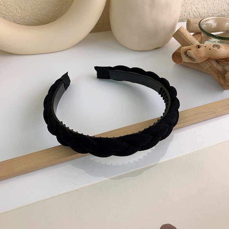 HUANZHI 2021 Trendy Vintage gąbka opaski Pearl Hairbands obręcz do włosów dla dziewczyn głowa kobiety Bezel Band akcesoria do włosów nakrycia głowy: 17
