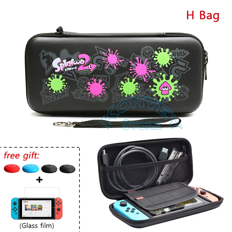 Bolsa de almacenamiento protectora colorida para Nintendo Switch, accesorios para juegos,: H Bag