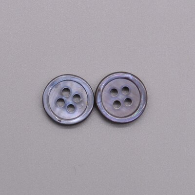 Botones de costura de concha Natural, mopa de Color nácar, botón de concha redonda, accesorios de costura para ropa, bricolaje, 12mm, 30 unids/lote: 003 grey