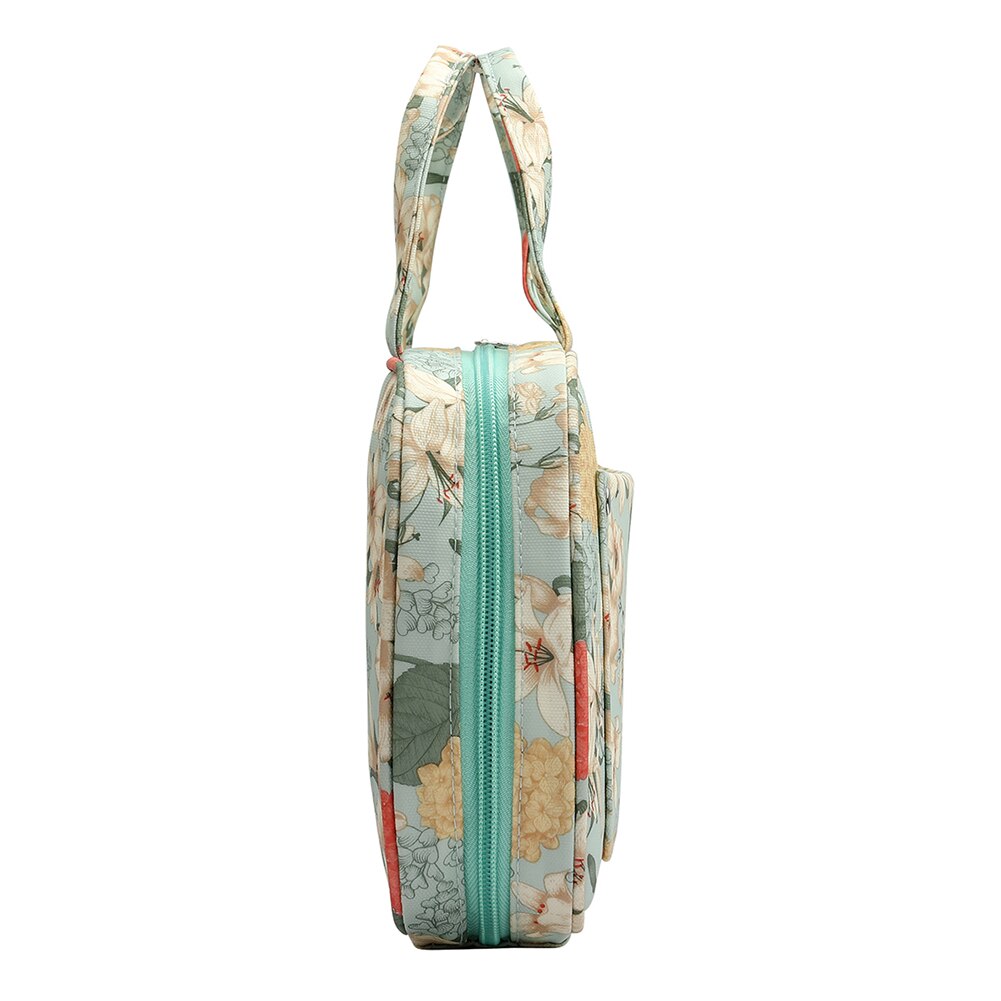 Accessories Zipper Storage Case Travel Portable Organizer Floral Print DIY Knitting Needles Crochet Hook Bag With Handle Tote