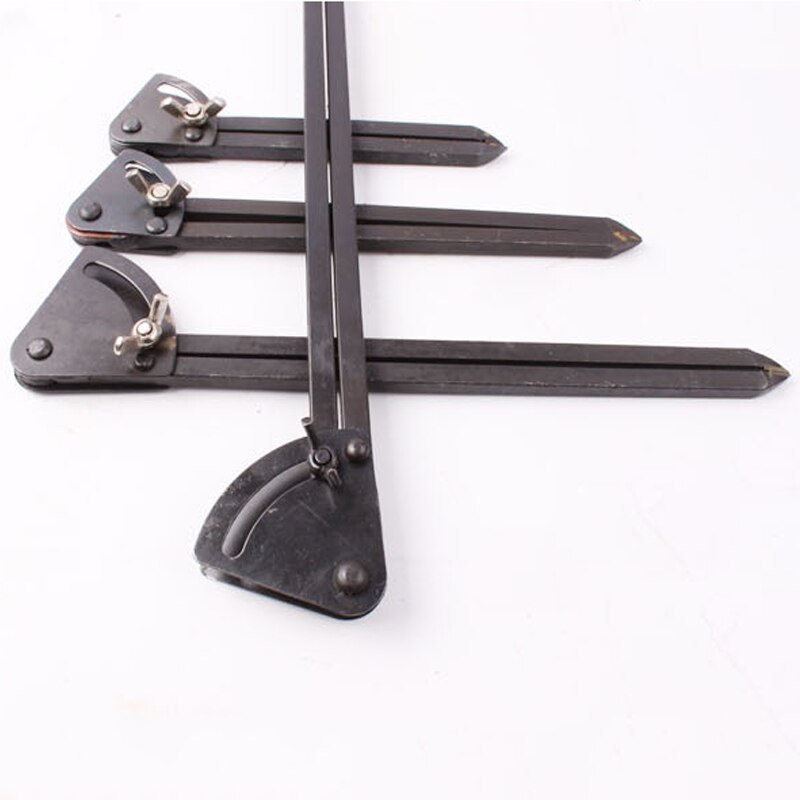 150MM 200MM 300MMDurable Adjustable Rotating Tool Wing Divider Edge Creaser DIY Sewing Leather Metal Compass Craft Marking Tool