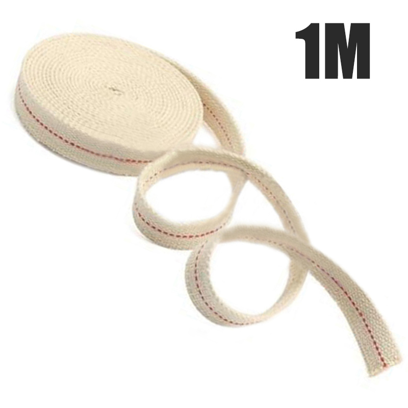 1M Strong Flat Cotton Wick Core For Kerosene Burner Stove Lighting Oil Lantern Oil Lamp Wick Roll Making DIY Accessory