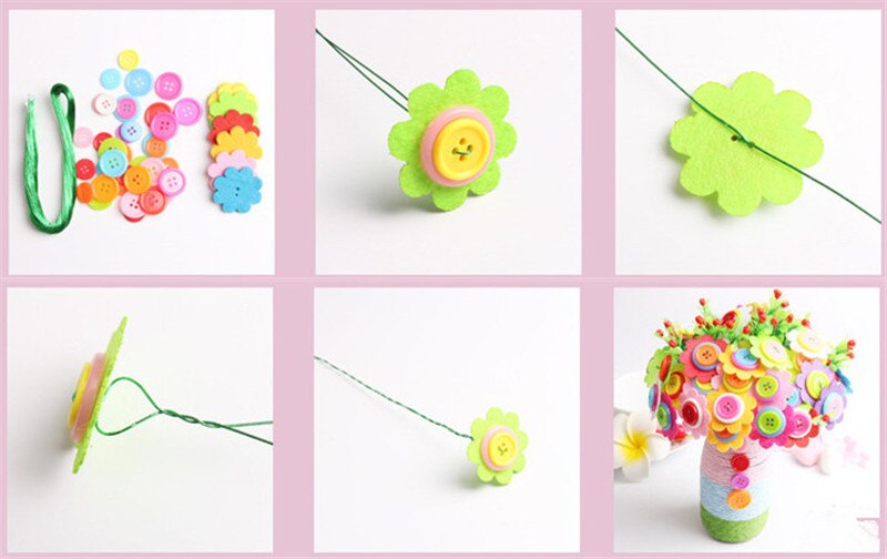 クリエイティブ花子供のための Diy ハンドクラフト花開発クラフトおもちゃ